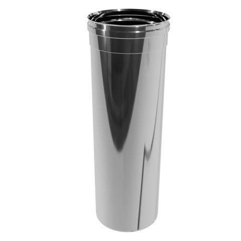 Труба димохідна ø120 мм з нержавіючої сталі 1мм