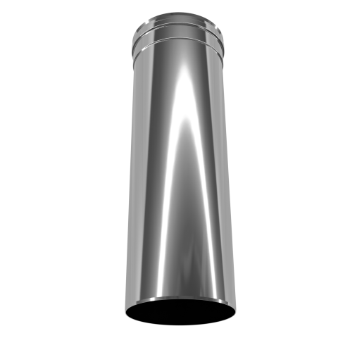 Труба димохідна ø120 мм з нержавіючої сталі 1мм