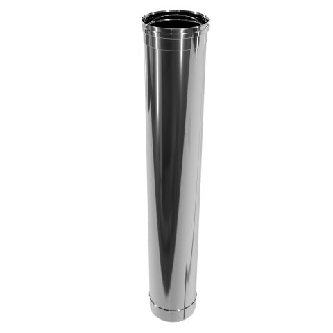 Труба димохідна ø120 мм з нержавіючої сталі 1мм