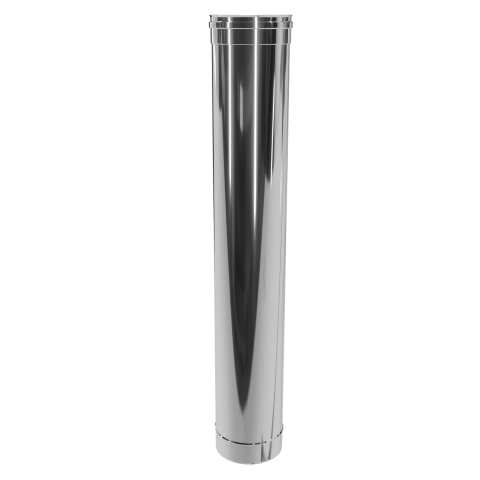 Труба димохідна ø120 мм з нержавіючої сталі 1мм