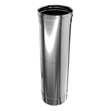 Труба-удлинитель ø100 мм из нержавеющей стали 0,5мм