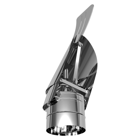 Флюгер на димохід ø250 мм з нержавіючої сталі 0,5мм Versia-Lux